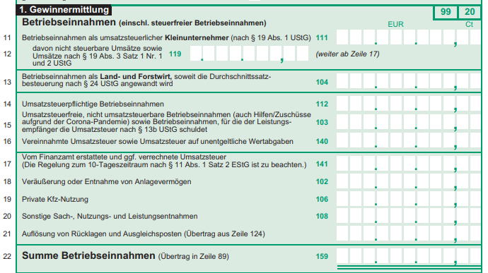 Eur Einnahme Uberschuss Rechnung Als Autor Kia Kahawa